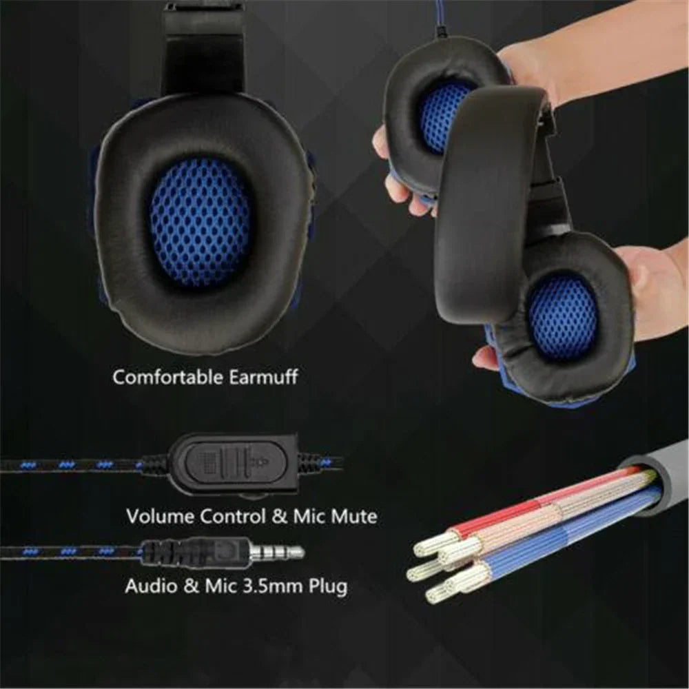 Wired Gaming Headset With Noise Cancelling Microphone – product view 2 | SeeMyMails Marketplace