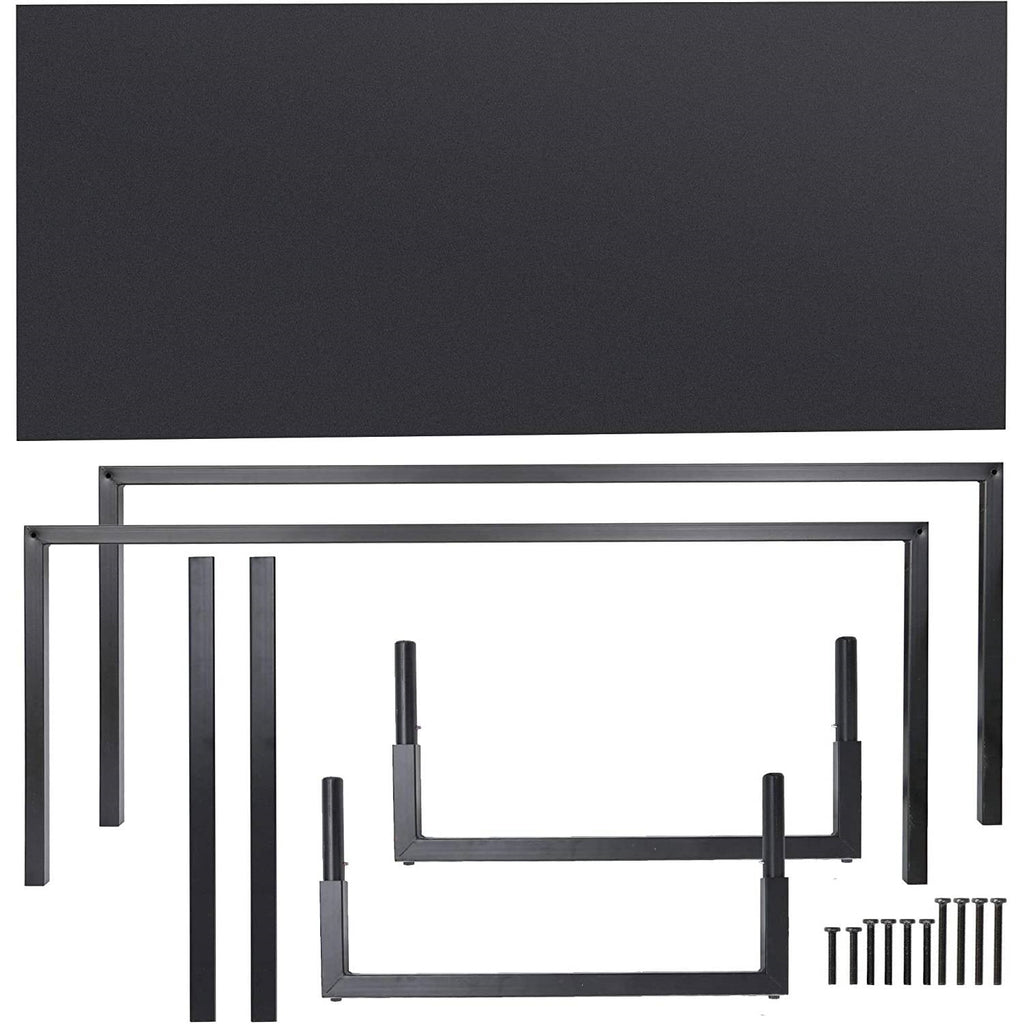 Black Metal Frame Wood Top Modern Home Office Laptop Computer Desk Writing Table – product view 4 | SeeMyMails Marketplace