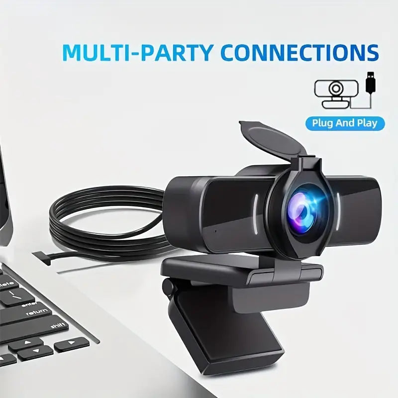 1080P HD Webcam with Microphone - Clear Video & Crystal Clear Audio – product view 4 | SeeMyMails Marketplace