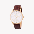 Pierre Cardin Men's Brown Leather Watch, White Dial | Cba.4031 | SeeMyMails Marketplace