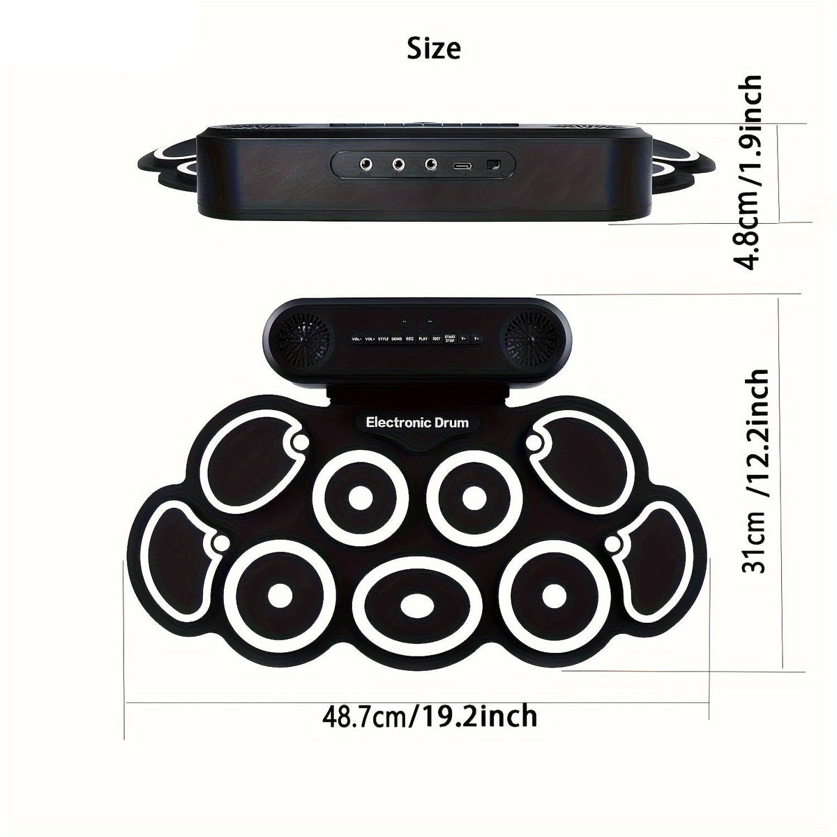 NNETM Electronic Drum Set with 9 Pads & Speakers | SeeMyMails Marketplace