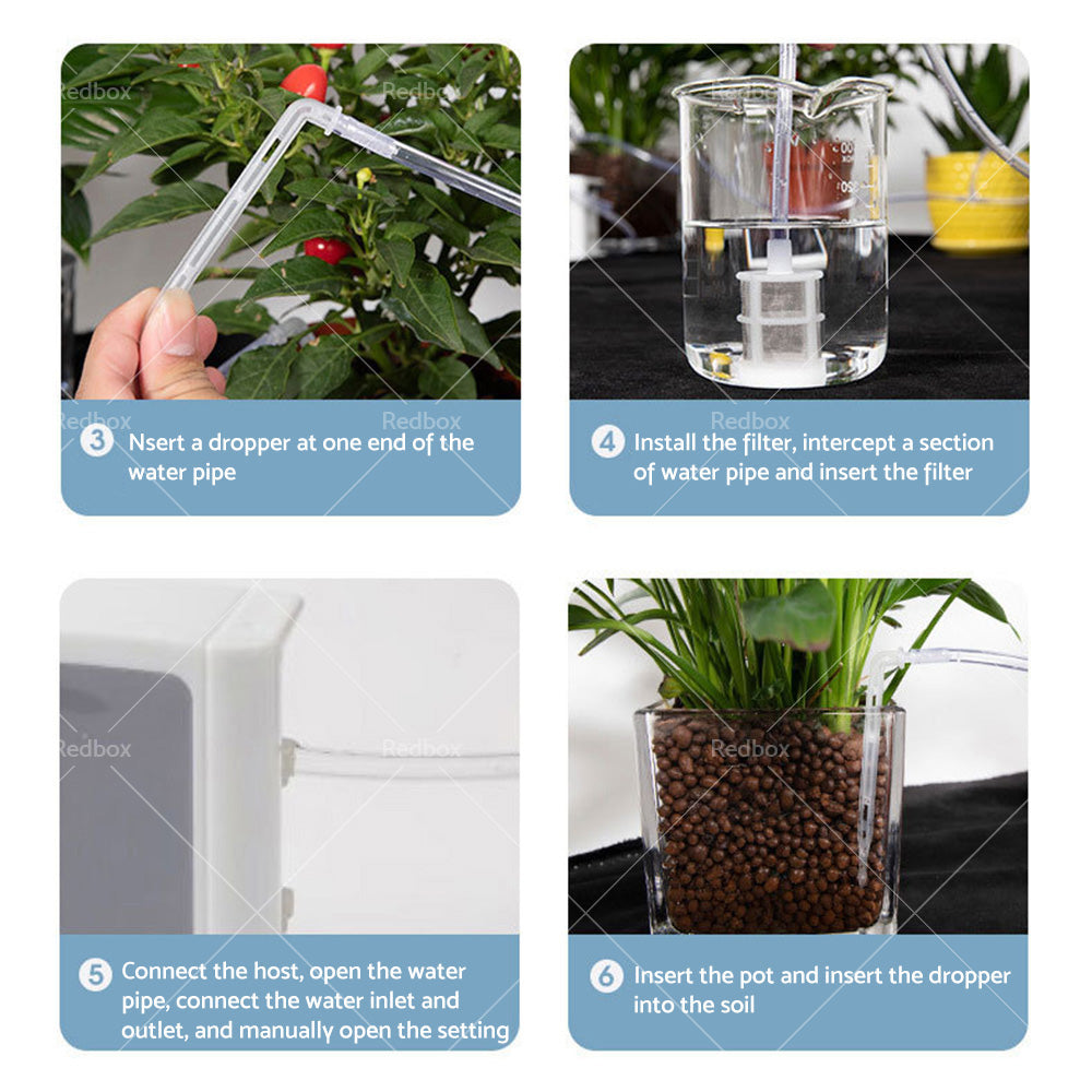 Smart Drip Self Watering System Irrigation Timer kit 10M Solar Power Plant Auto – product image 4 | SeeMyMails Marketplace