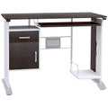 Bureau d'ordinateur, 100 x 52 x 75 cm, bureau avec tablette coulissante pour clavier, tiroirs et sup | SeeMyMails Marketplace