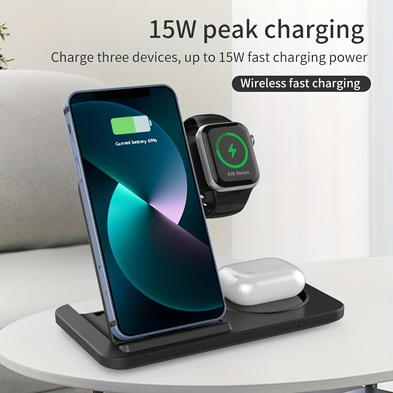 3-in-1 Fast Wireless Charger for iPhone & Apple Devices – product view 4 | SeeMyMails Marketplace