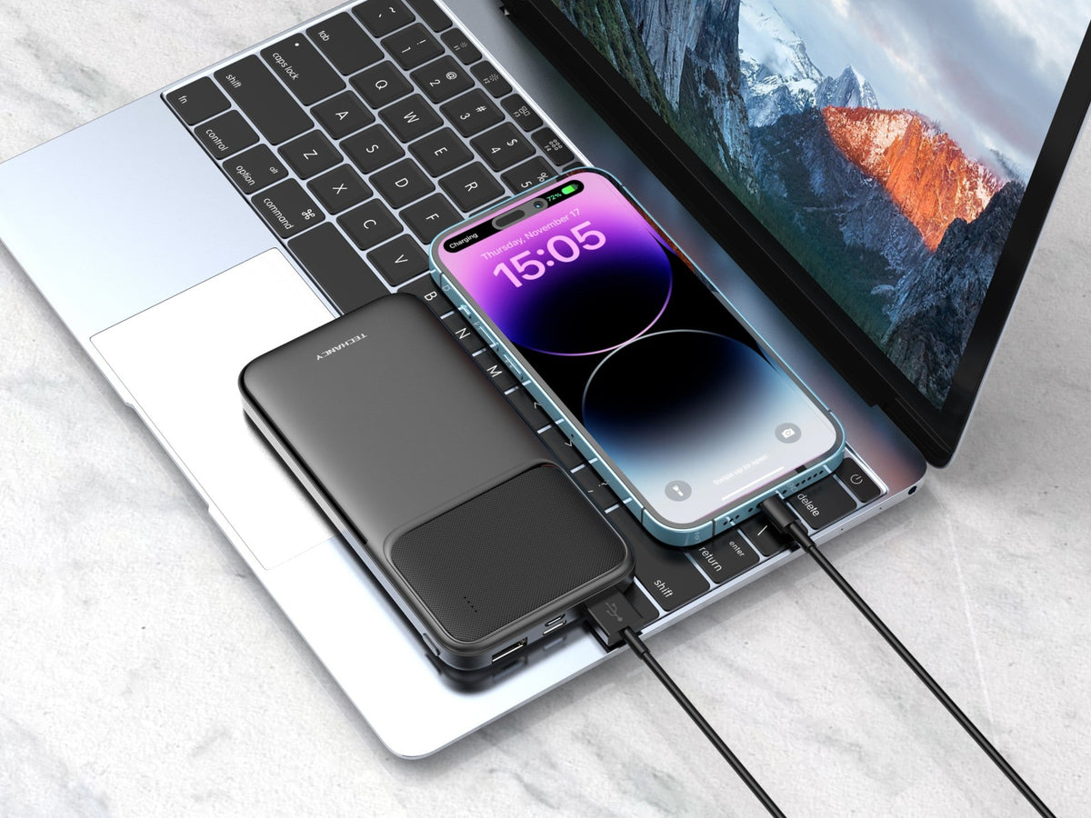 Techancy Power Bank 10000mah Preto TF2781, Carregamento Rápido De 10w Para Smartphones, Tablets E Mu – product image 4 | SeeMyMails Marketplace