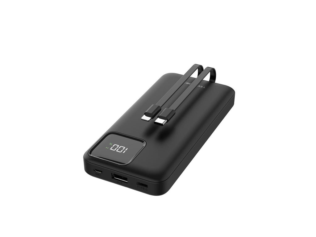 Techancy Mobile Power 10000mah 2.4a Charging TF2783, Cabo De Carregamento 2 Em 1 Usb C+Ip, Ecrã Digi – product image 5 | SeeMyMails Marketplace