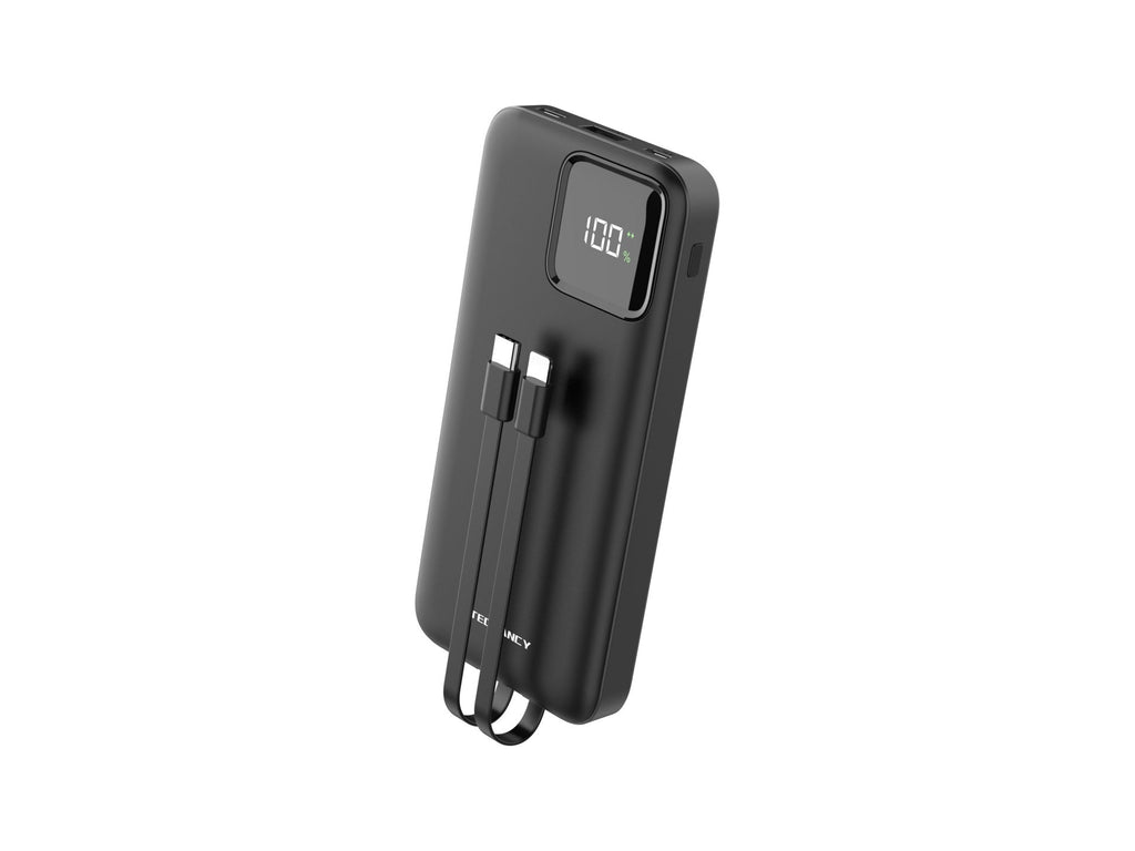 Techancy Mobile Power 10000mah 2.4a Charging TF2783, Cabo De Carregamento 2 Em 1 Usb C+Ip, Ecrã Digi – product image 3 | SeeMyMails Marketplace