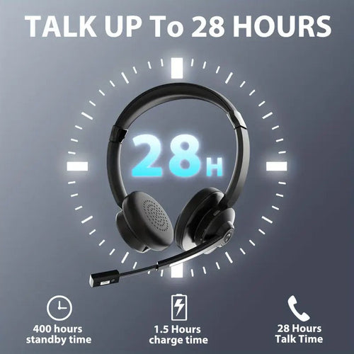 AI Noise Cancelling Wireless Headset with Mic – product view 2 | SeeMyMails Marketplace