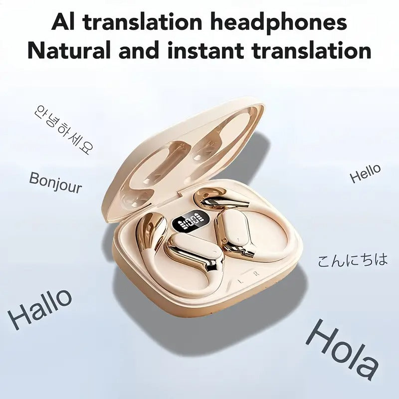 NNETM AI Translation Wireless Earbuds Noise Cancelling Touch Control – product view 3 | SeeMyMails Marketplace