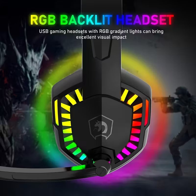 Wired Gaming Headset with RGB Lights and Noise Cancelling Mic – product image 3 | SeeMyMails Marketplace
