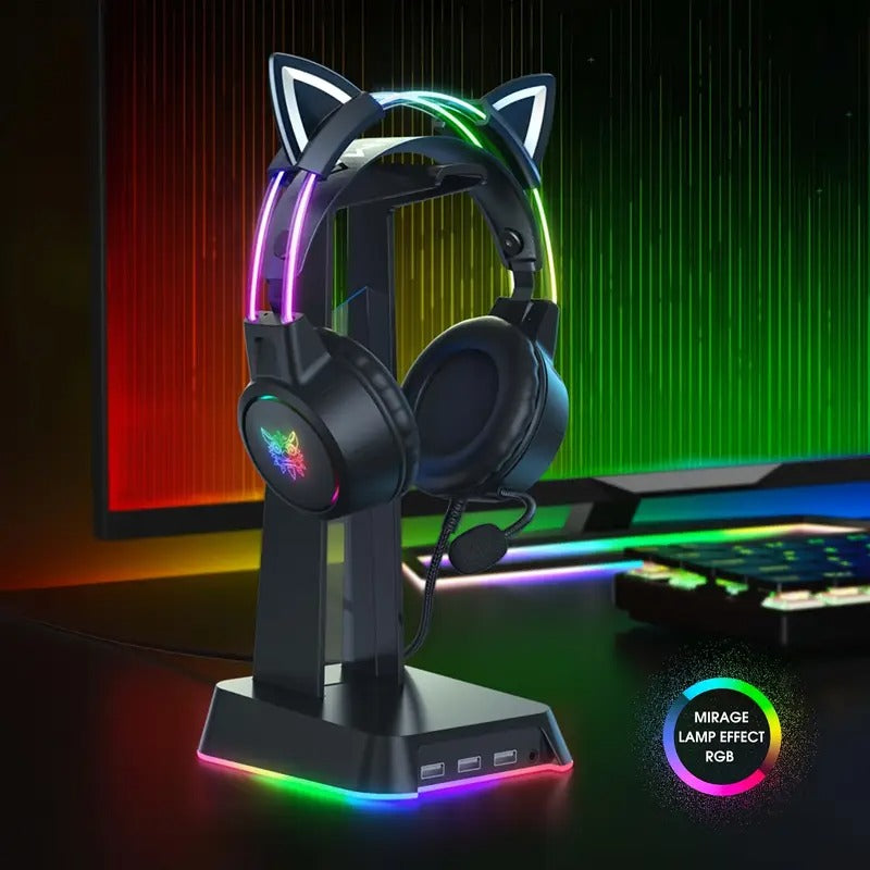 Gaming Headset with Detachable Cat Ear Microphone – product view 3 | SeeMyMails Marketplace