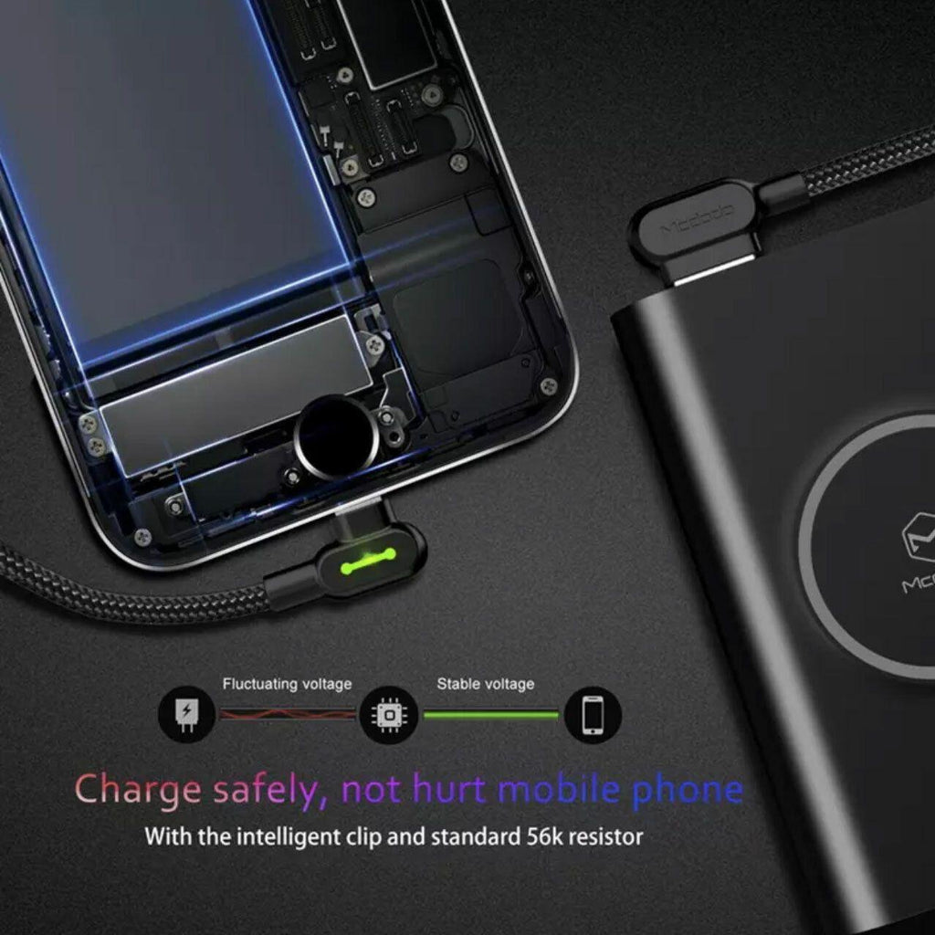Mcdodo Fast Usb Cable Heavy Duty Charging Syn Charger Iphone 90 Degree Angle – product view 5 | SeeMyMails Marketplace