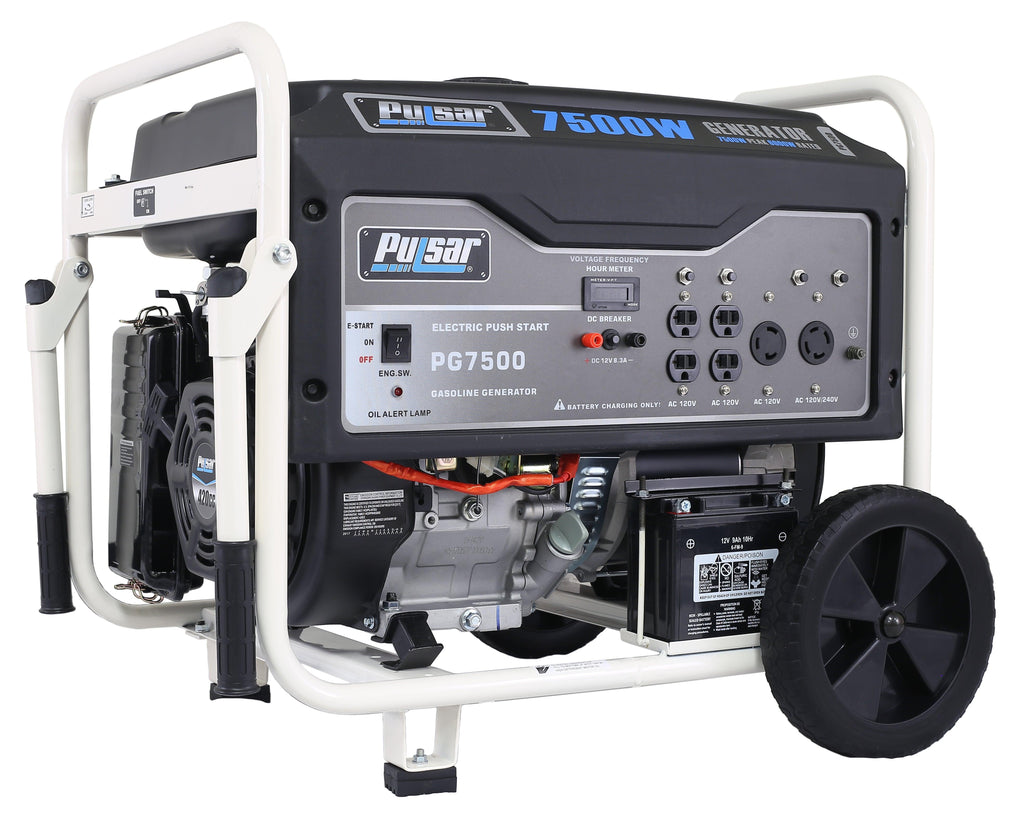 Pulsar 7500W Gas Powered Portable Generator with Electric Start and 240V Output – product image 5 | SeeMyMails Marketplace