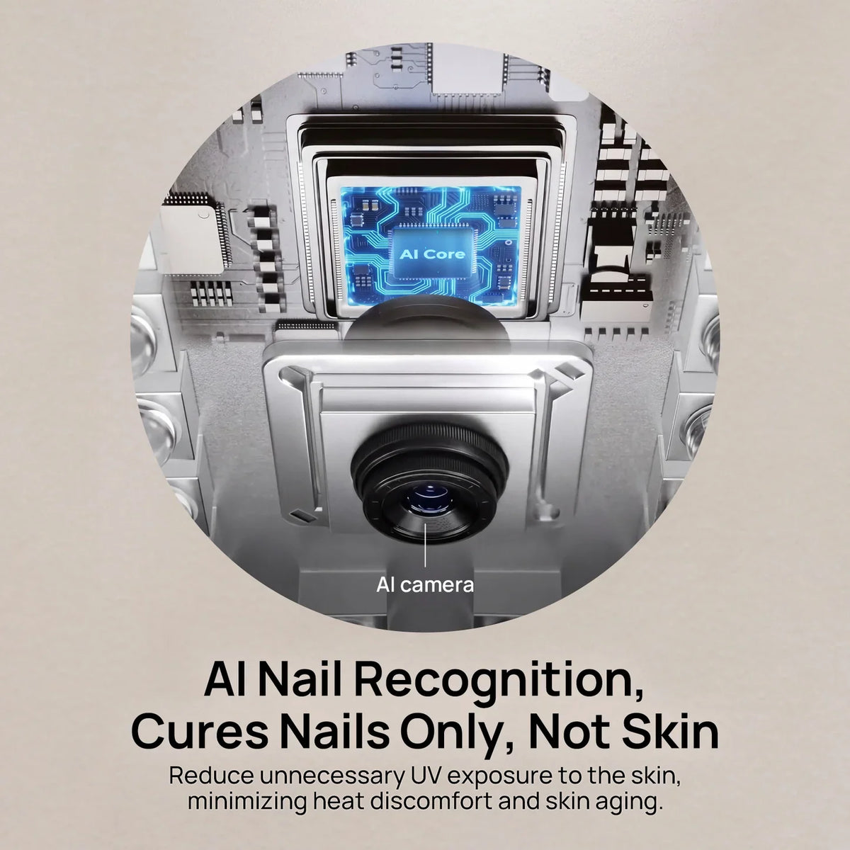 O NAIL - Rechargeable AI Nail Lamp - SUNX PRO MAX White
