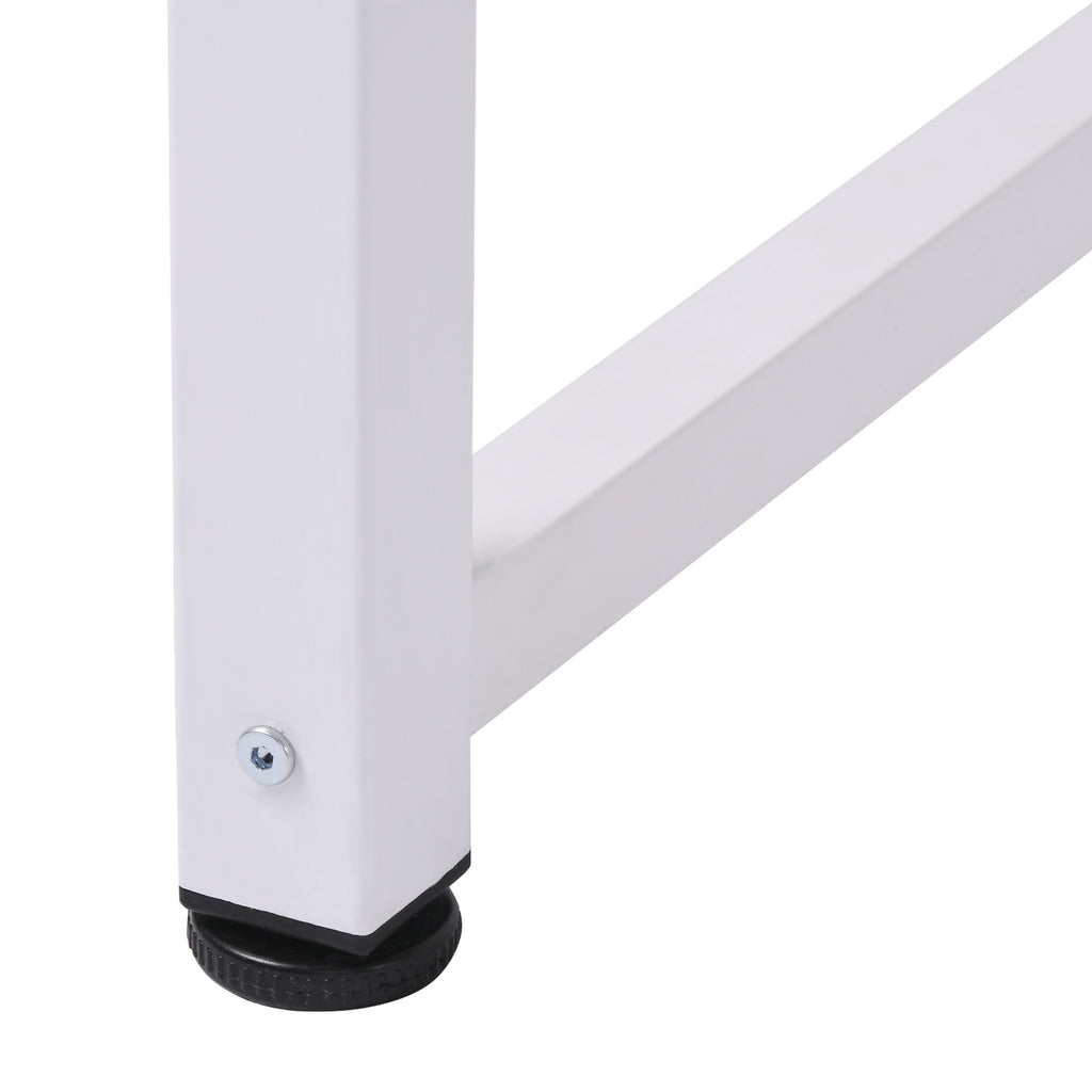 Table ordinateur table salle à manger 120x60x76cm chêne et Blanc Multifonction Grand Plateau Cadre R – product view 8 | SeeMyMails Marketplace