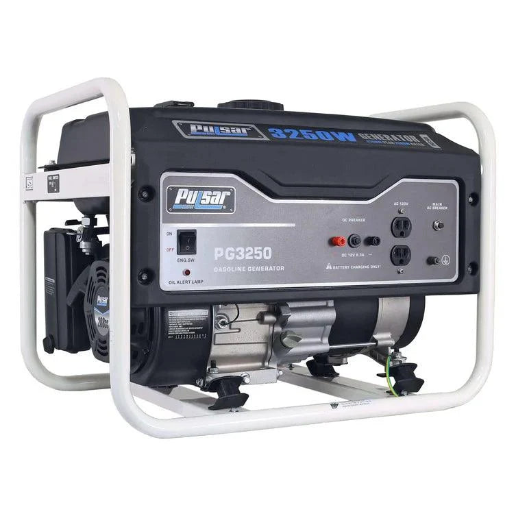 Pulsar 3250W Portable Gas Powered Generator, 2500 Running Watts, 4-Gallon Fuel Tank | SeeMyMails Marketplace