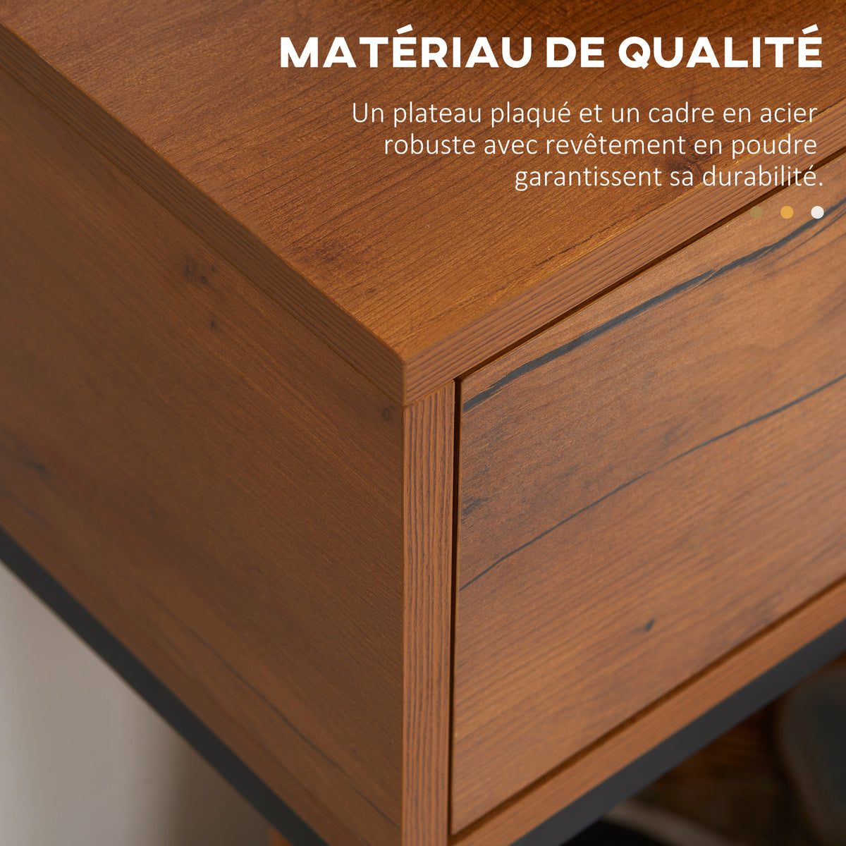 Console meuble, table console avec tiroir et pieds en acier, pour salon, entrée, couloir, 80 x 30 x  – product view 8 | SeeMyMails Marketplace