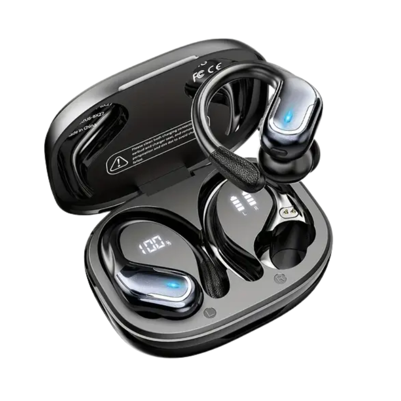 Wireless Sport Earbuds with Mic & LED Display – product view 5 | SeeMyMails Marketplace
